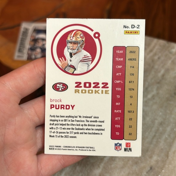 Brock Purdy rookie card - Picture 2 of 2